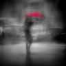 Jean Cayer - Le parapluie rouge