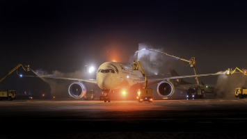 Déglassage des avions | Michelle Dion